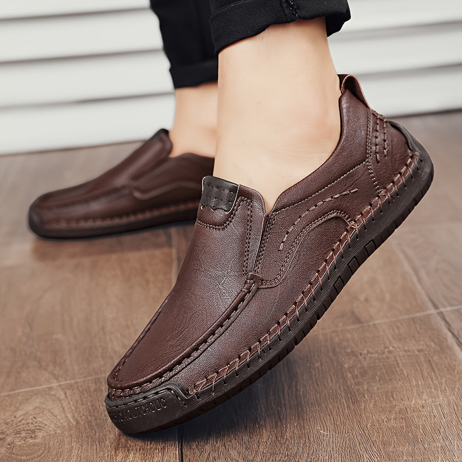 Zorvik | British Men's Loafers with Hand-Stitched Seams and Non-Slip Sole