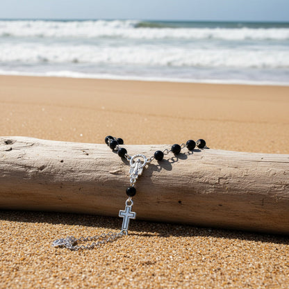 Brenton | Rosary Bracelet with Gothic Cross and Religious Details