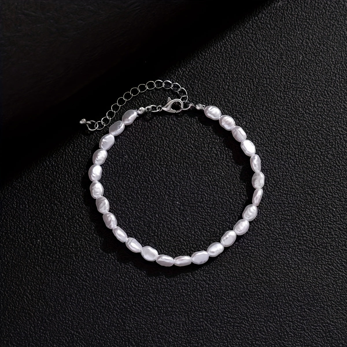 Bailey | 1pc Irregular Baroque Style Imitation Pearl Bracelet with Customized Temperament