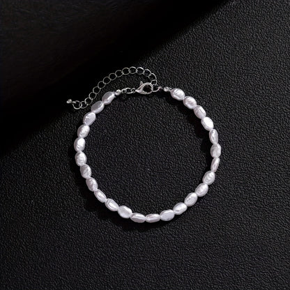 Bailey | 1pc Irregular Baroque Style Imitation Pearl Bracelet with Customized Temperament