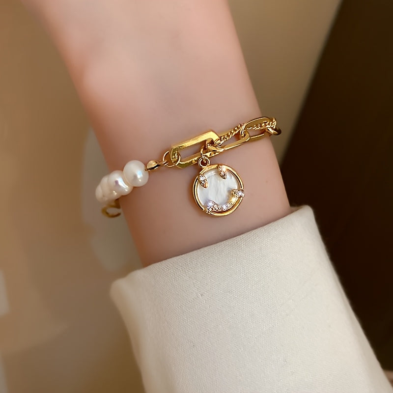 Wrenna™ Elegant Natural Pearl Bracelet with Luxury Style