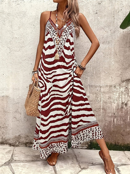 Rowan | Elegant Printed Nightgown Dress for Women
