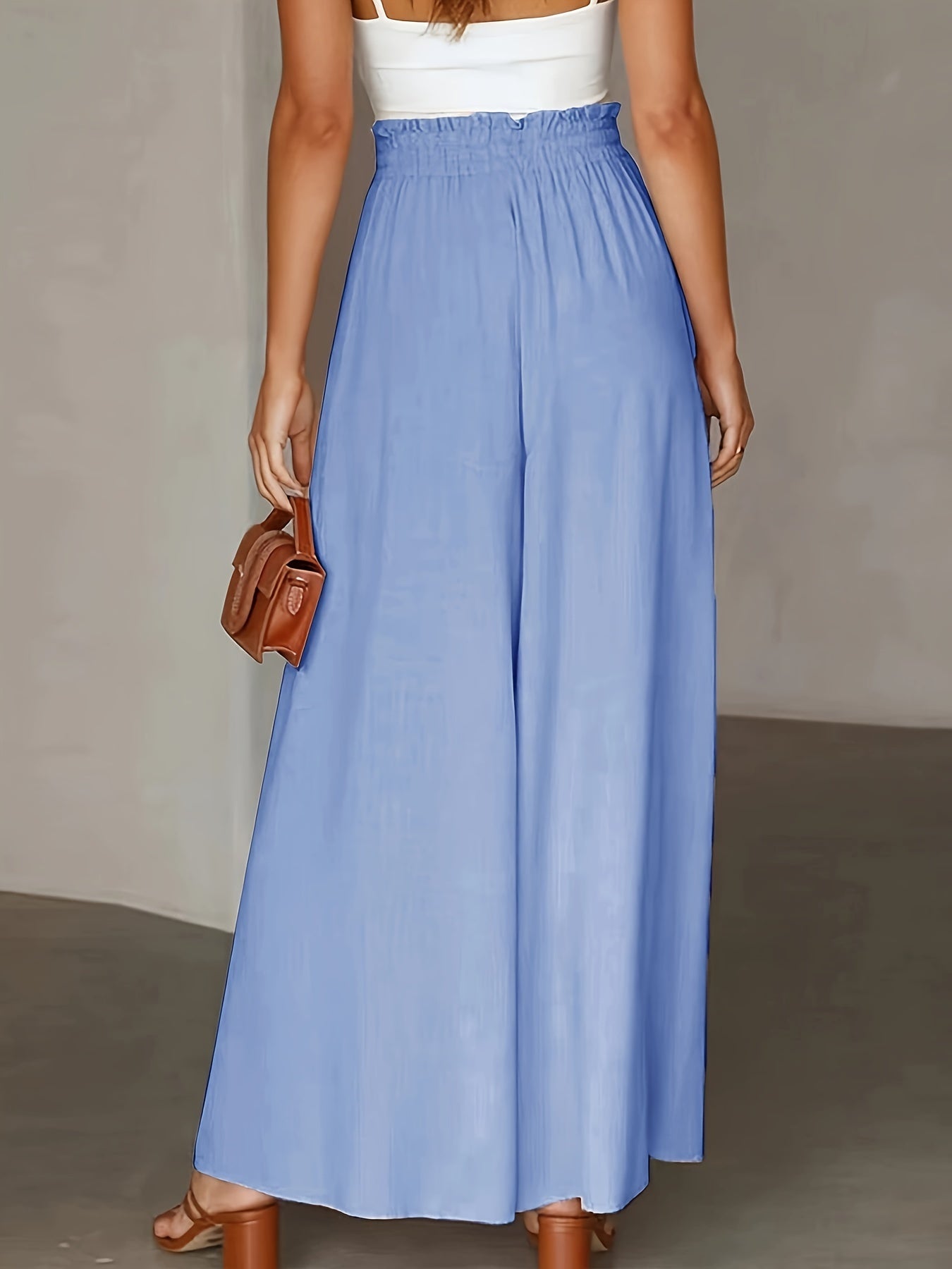 Corae™ Wide Leg Loose Pants with High Waist and Drawstring