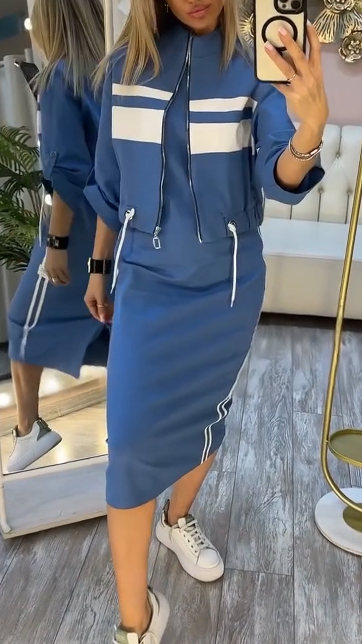 Galévia™ Midi Skirt and Sweatshirt Sports Set