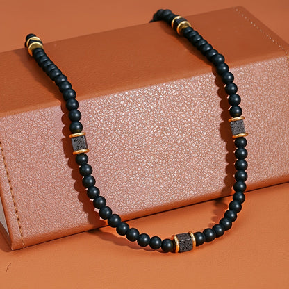Vaxent | Men's Beaded Necklace with Minimalist and Modern Style