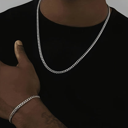 Tennyson | Urban Modern Style Chain Necklace and Bracelet Set