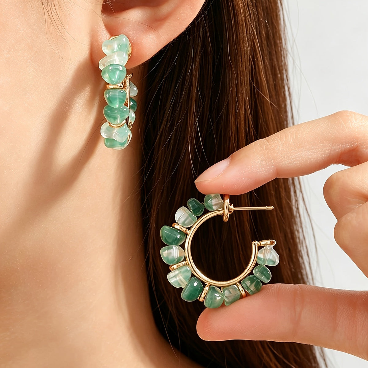 Anneliese | Handwoven Earrings with Baroque Pearls and Bohemian Style