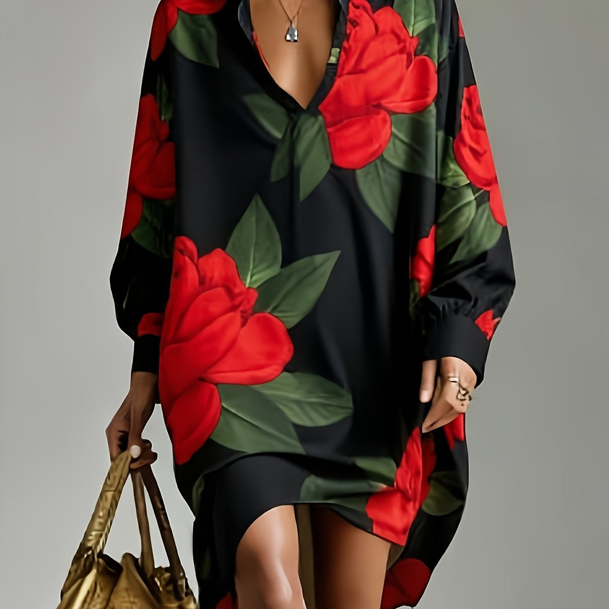 Madison | French Style Printed Blouse with Relaxed Cut and Casual Elegance