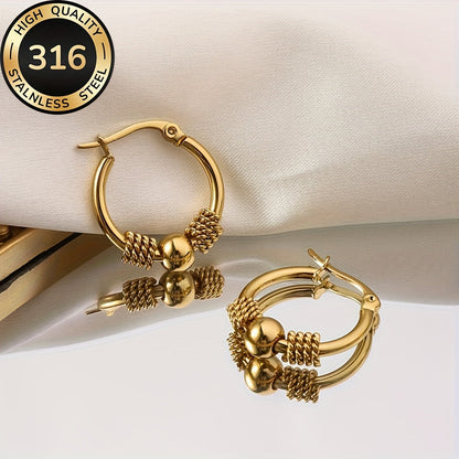 Lucetta | Gold Hoop Earrings with Classic Design and Timeless Elegance