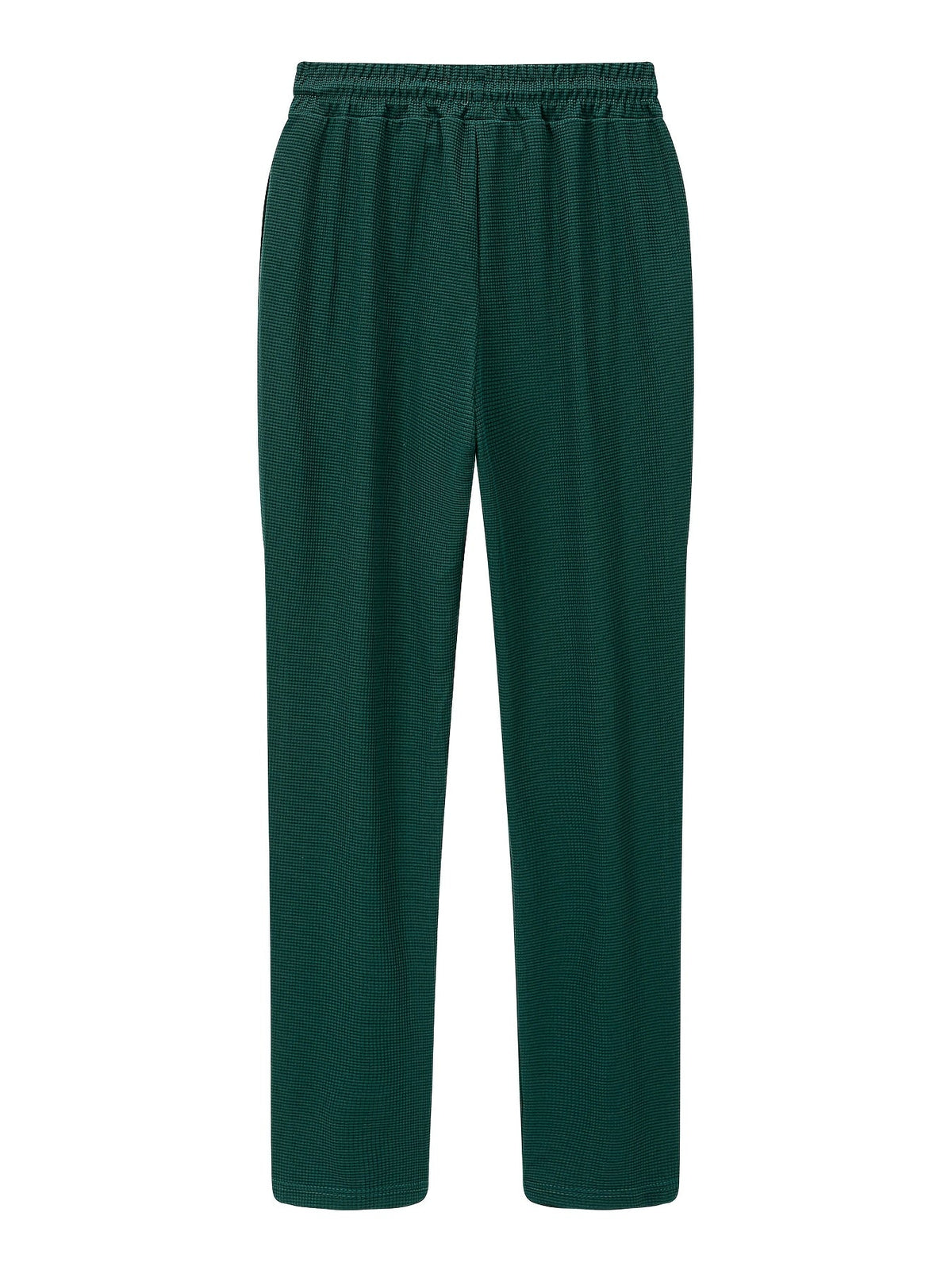 Yaxolt | Textured Relaxed Fit Pants with Maximum Comfort