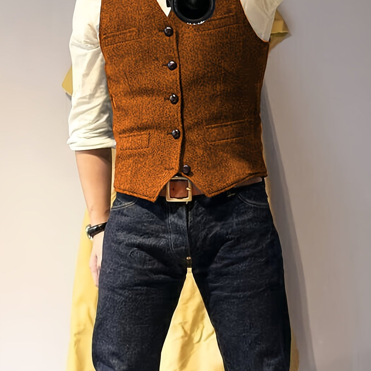 Zoltan | Vintage Herringbone Vest with Classic Style and Timeless Elegance