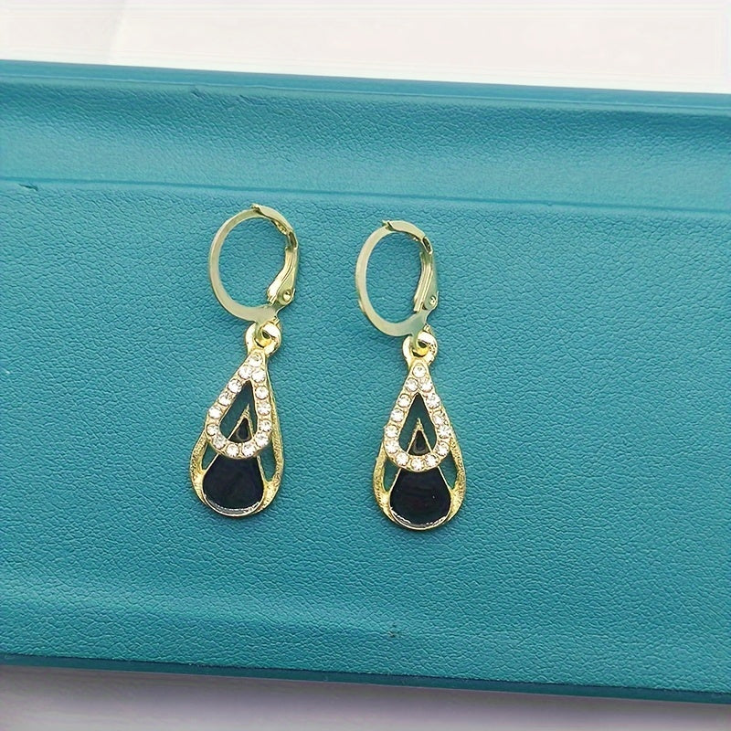 Ralia™ Double Drop Earrings with Cut-Out Design and Elegant Finish