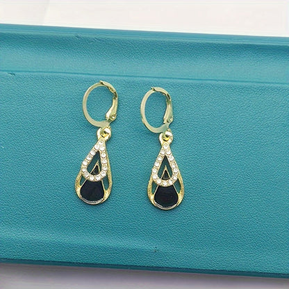Ralia™ Double Drop Earrings with Cut-Out Design and Elegant Finish