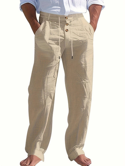 Embric | Men's Linen Pants with Adjustable Waist and Relaxed Fit