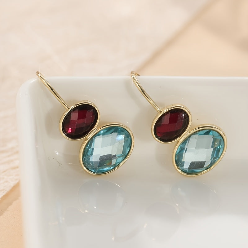 Perla™ Oval Hanging Earrings with Elegant Handcrafted Design