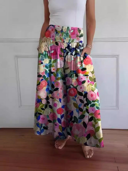 Jocelyn | Wide Leg Pants with Ruffled Waist