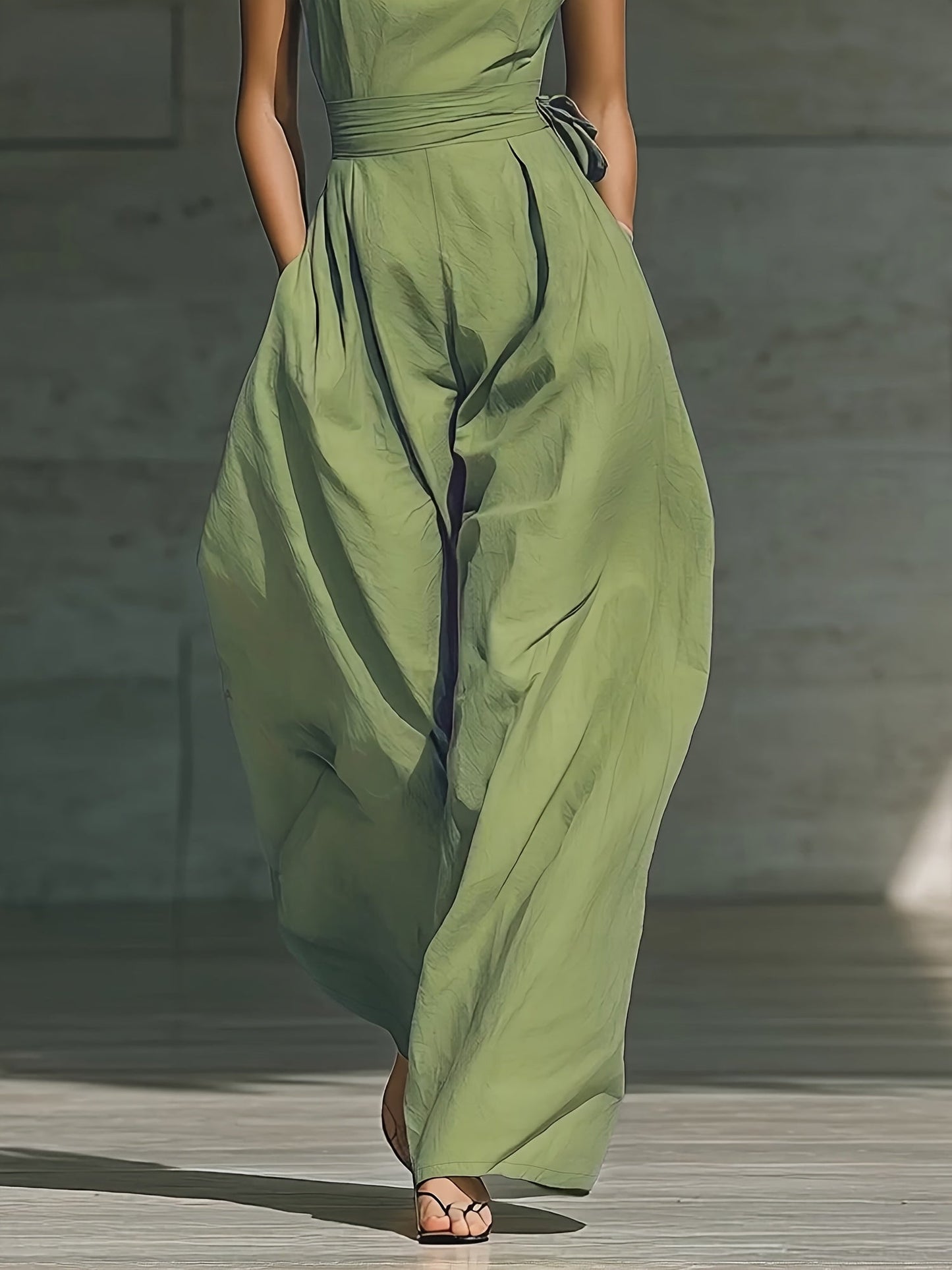 Juveth | Elegant One-Shoulder Jumpsuit with Wide Legs and Defined Waist