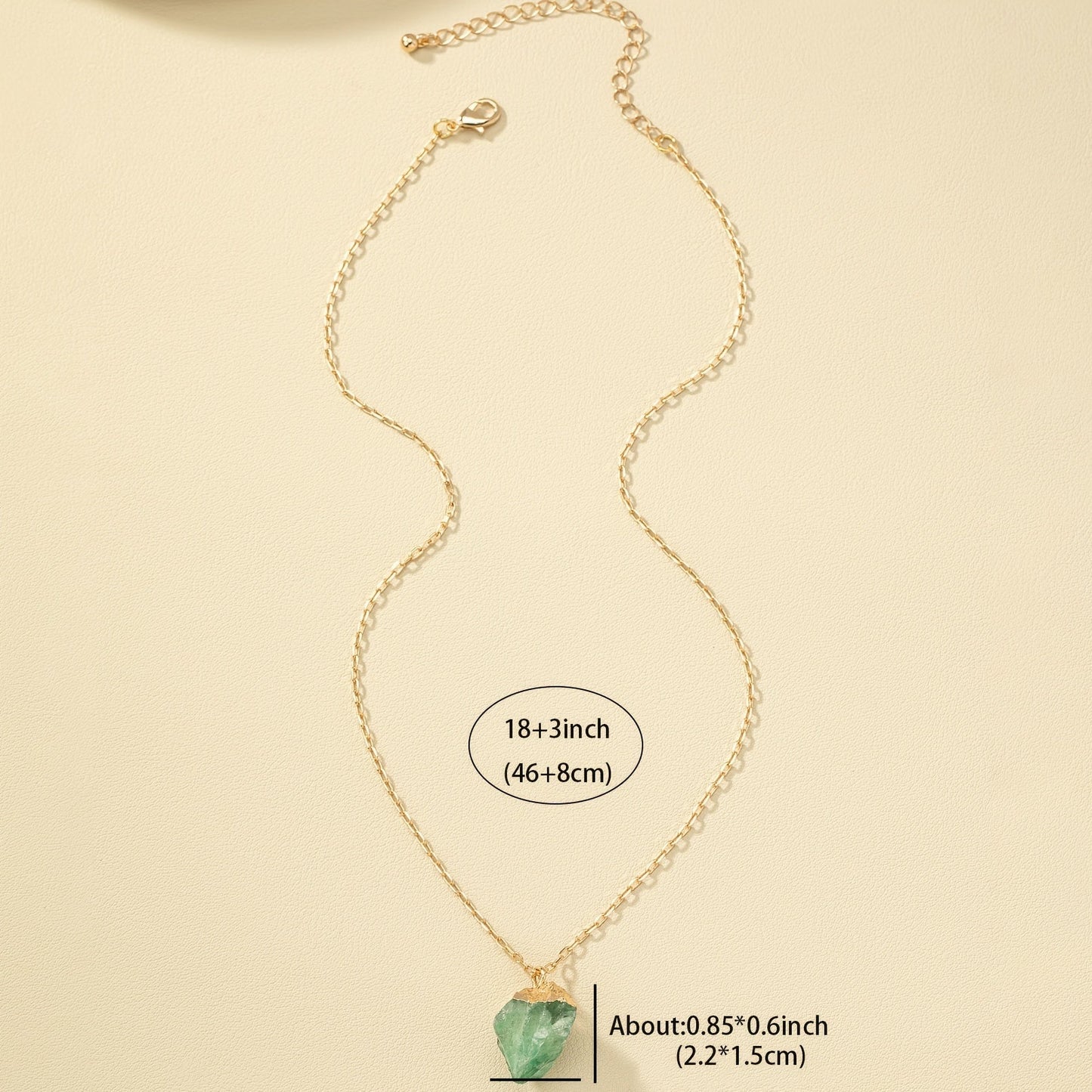 Taria™ Minimalist Necklace with Irregular Pendant Plated in 14K Gold