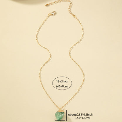 Taria™ Minimalist Necklace with Irregular Pendant Plated in 14K Gold