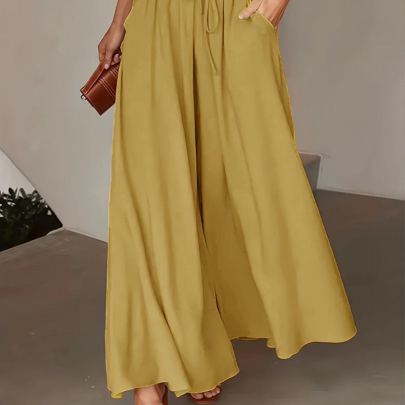 Corae™ Wide Leg Loose Pants with High Waist and Drawstring