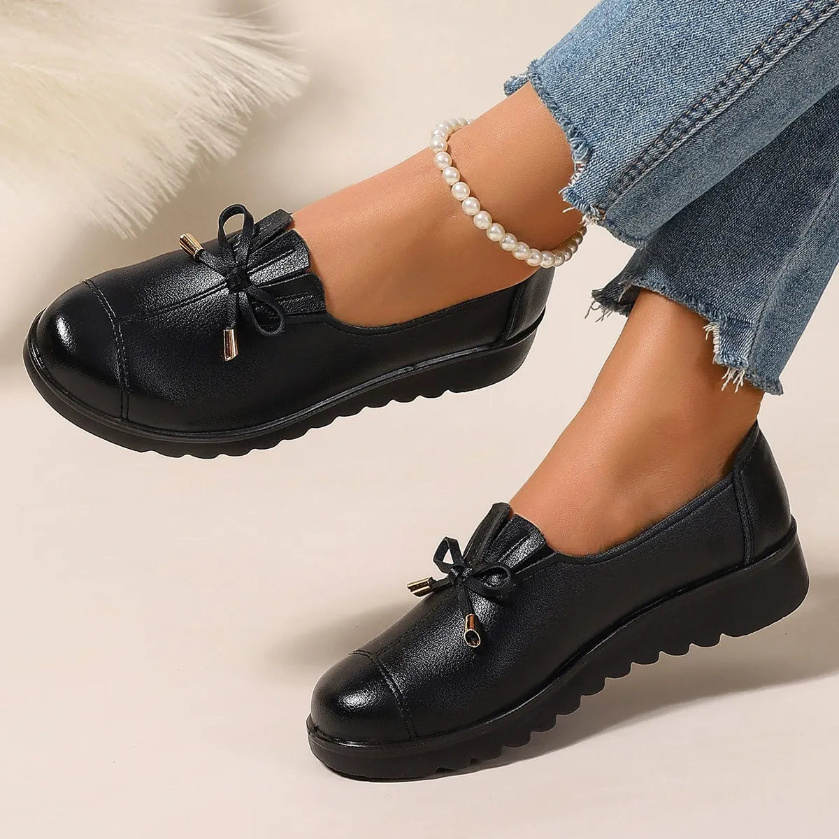 Fernanda | Leather Slip-On Loafers with Soft Sole and Maximum Comfort