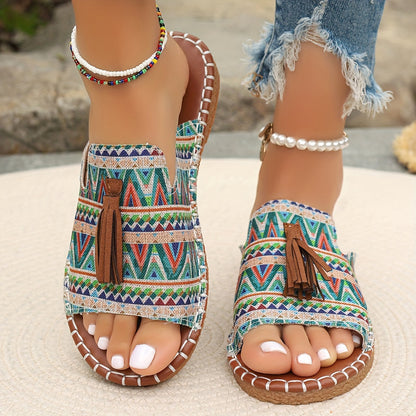 Rosaline | Bohemian Moccasins with Fringes and Artisan Comfort