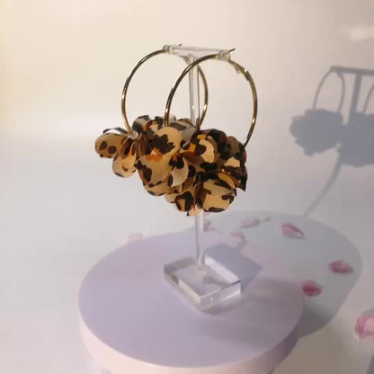 Harmony | Floral C-Shaped Earrings with Bohemian and Elegant Style