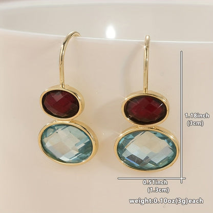 Perla™ Oval Hanging Earrings with Elegant Handcrafted Design