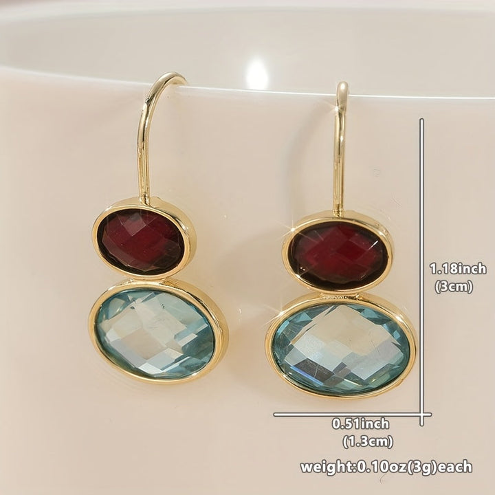 Perla™ Oval Hanging Earrings with Elegant Handcrafted Design
