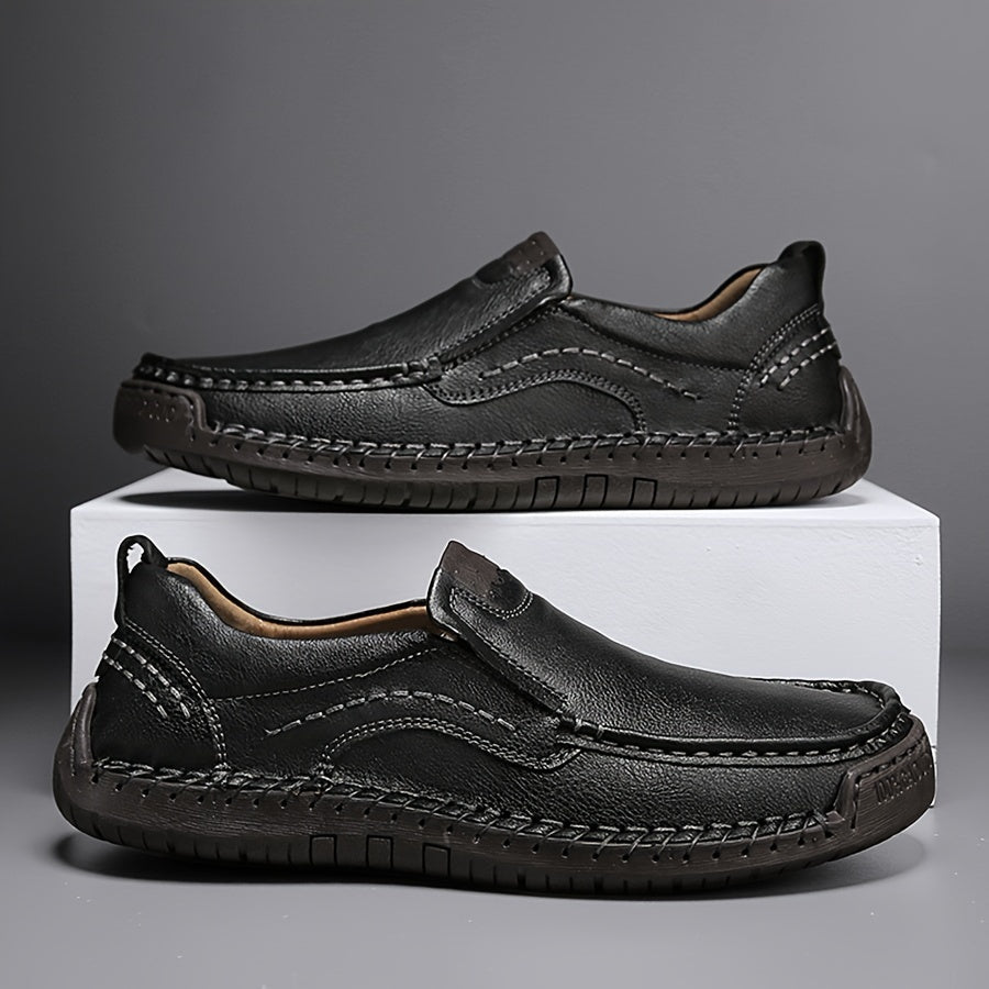 Zorvik | British Men's Loafers with Hand-Stitched Seams and Non-Slip Sole