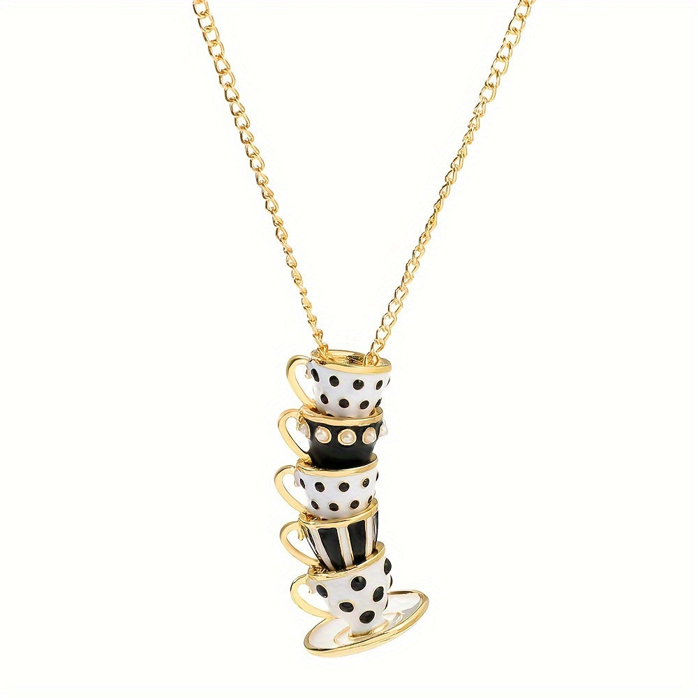 Quessia | Garden Tea Cup Necklace