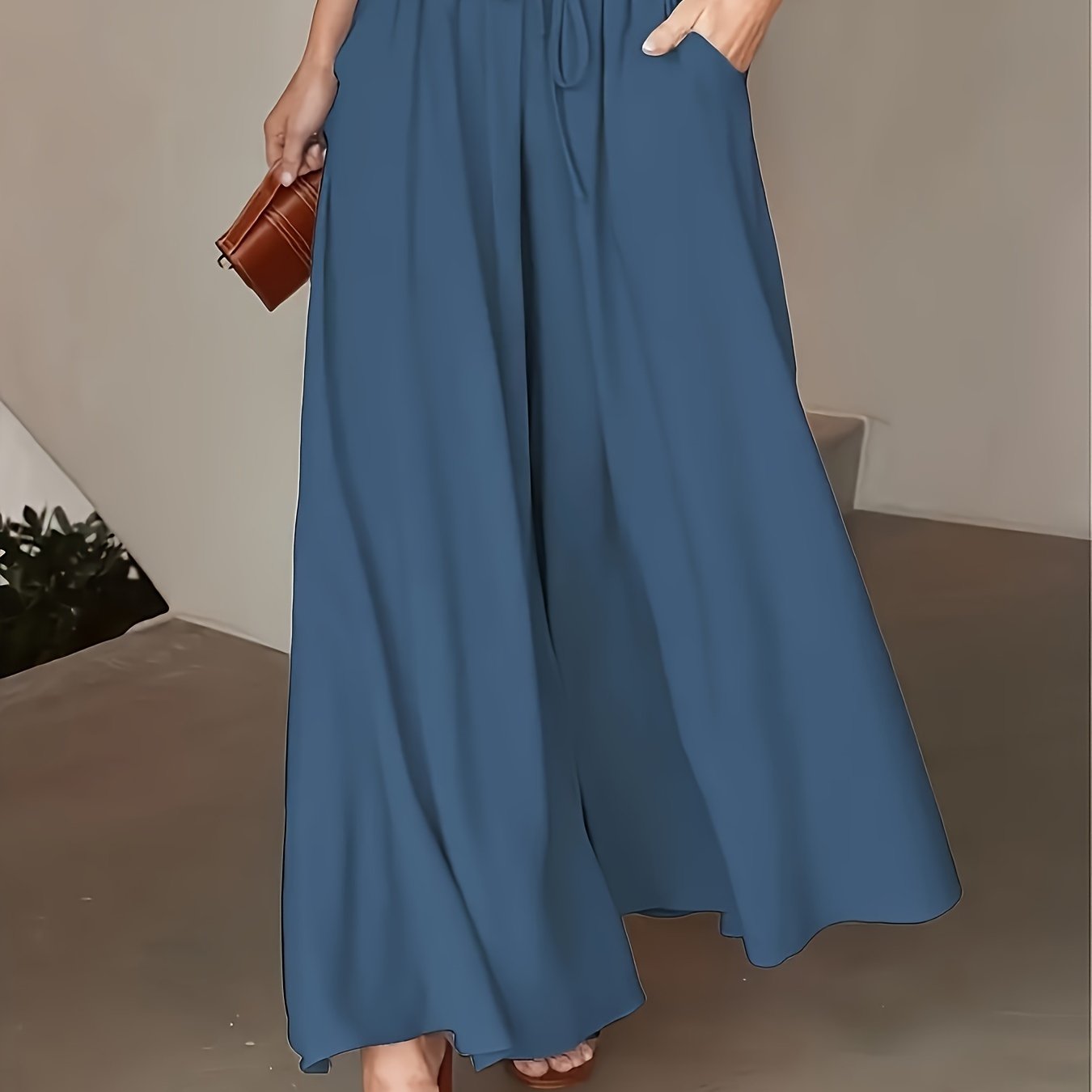 Corae™ Wide Leg Loose Pants with High Waist and Drawstring