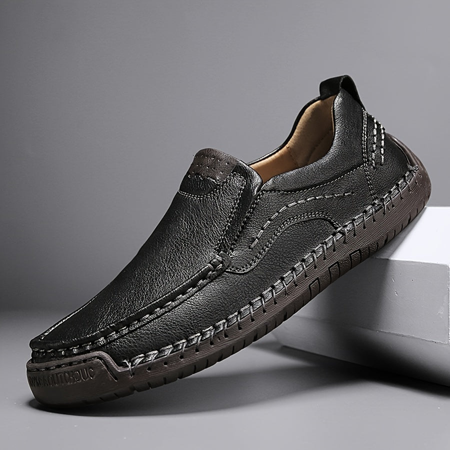 Zorvik | British Men's Loafers with Hand-Stitched Seams and Non-Slip Sole