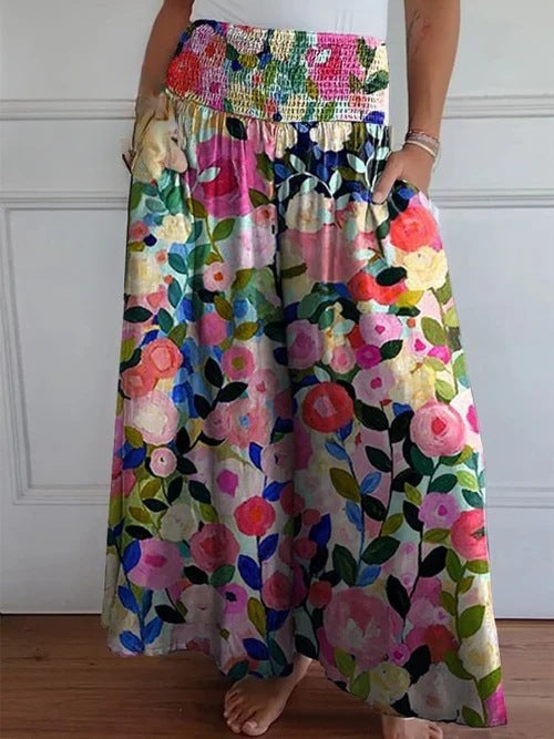 Jocelyn | Wide Leg Pants with Ruffled Waist