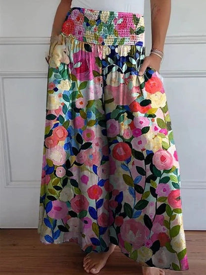 Jocelyn | Wide Leg Pants with Ruffled Waist