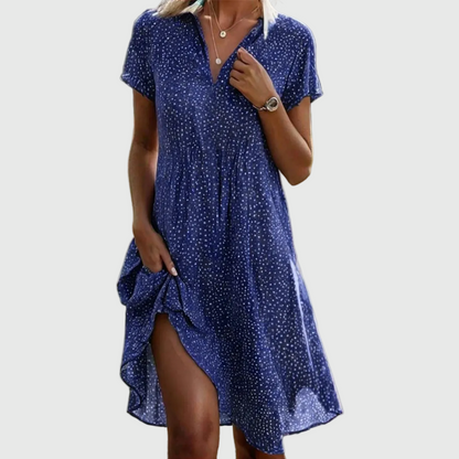 Vorella | Modern Midi Dress with Flattering Silhouette