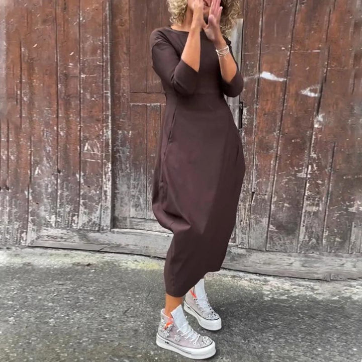 Caelune™ Elegant and Simple Dress with Pockets for Women