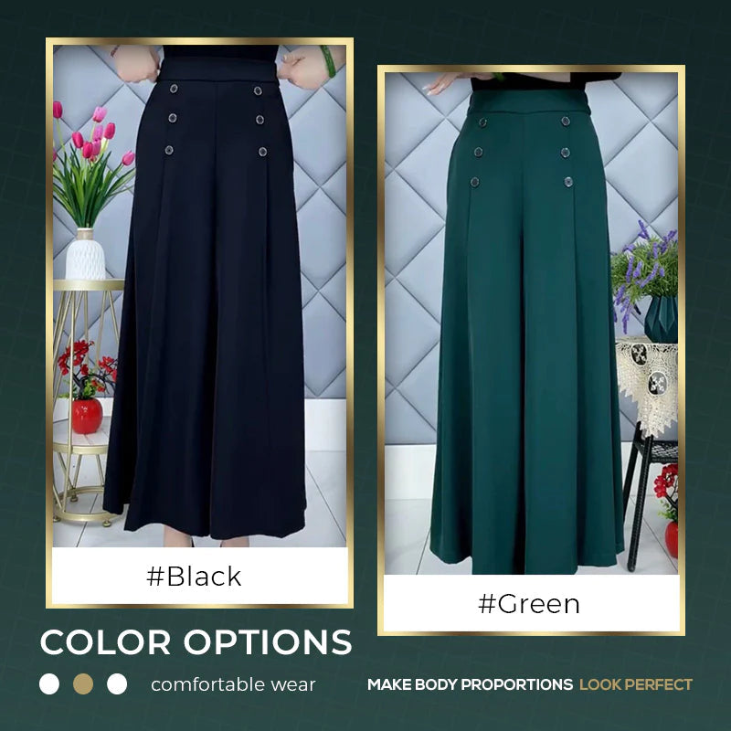 Nell™ Elegant Pleated Wide-Leg Pants