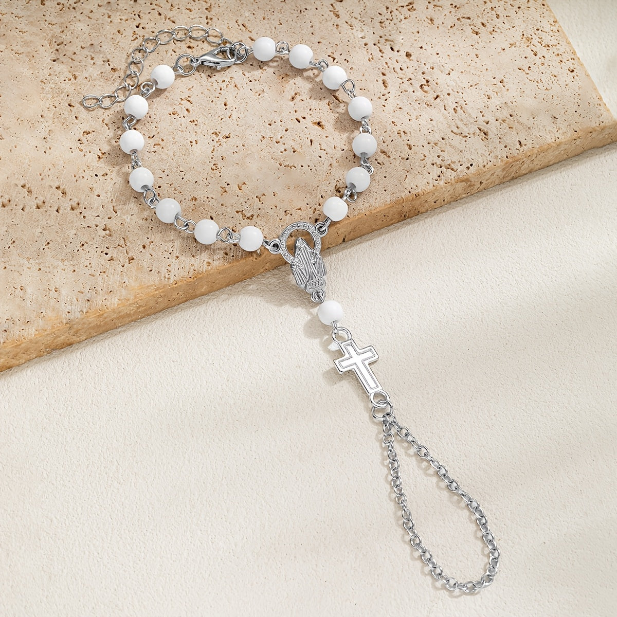 Brenton | Rosary Bracelet with Gothic Cross and Religious Details