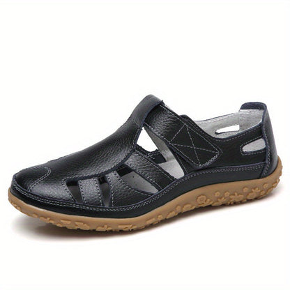 Norah™ Handmade Leather Loafers with Soft Sole and Vintage Design