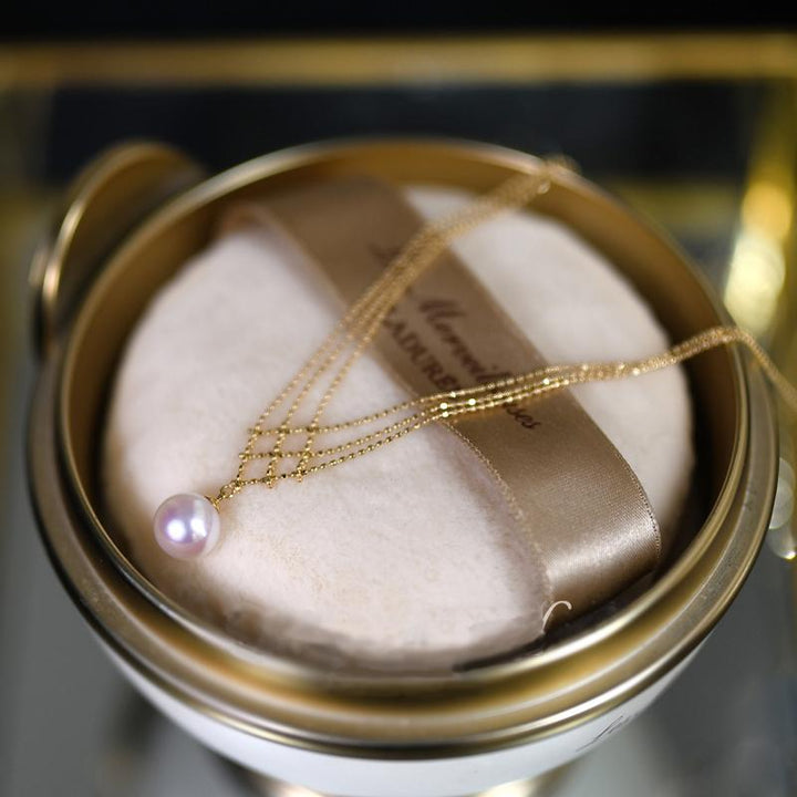 Savinae™ Elegant Akoya Pearl Collar in 14k Gold