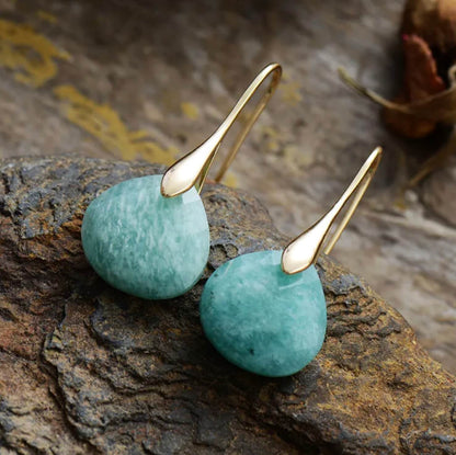 Gorella | Amazonite and Gold Drop Earrings