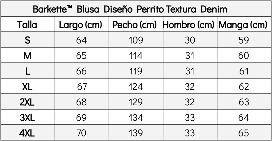 Barkette™ Dog Design Denim Texture Blouse