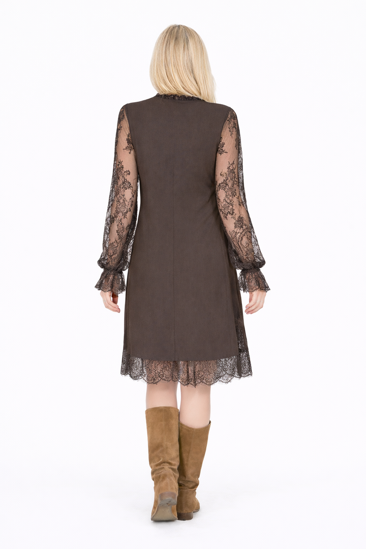 Brivora™ Elegant Lace Patchwork Dress