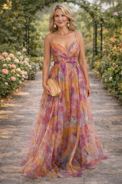 Jenvique | Elegant Floral Maxi Dress for Women with Feminine Style