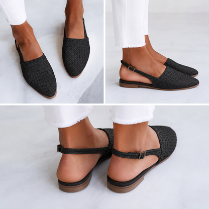 Bianka | Woven Loafers with Back Strap and Comfortable Design