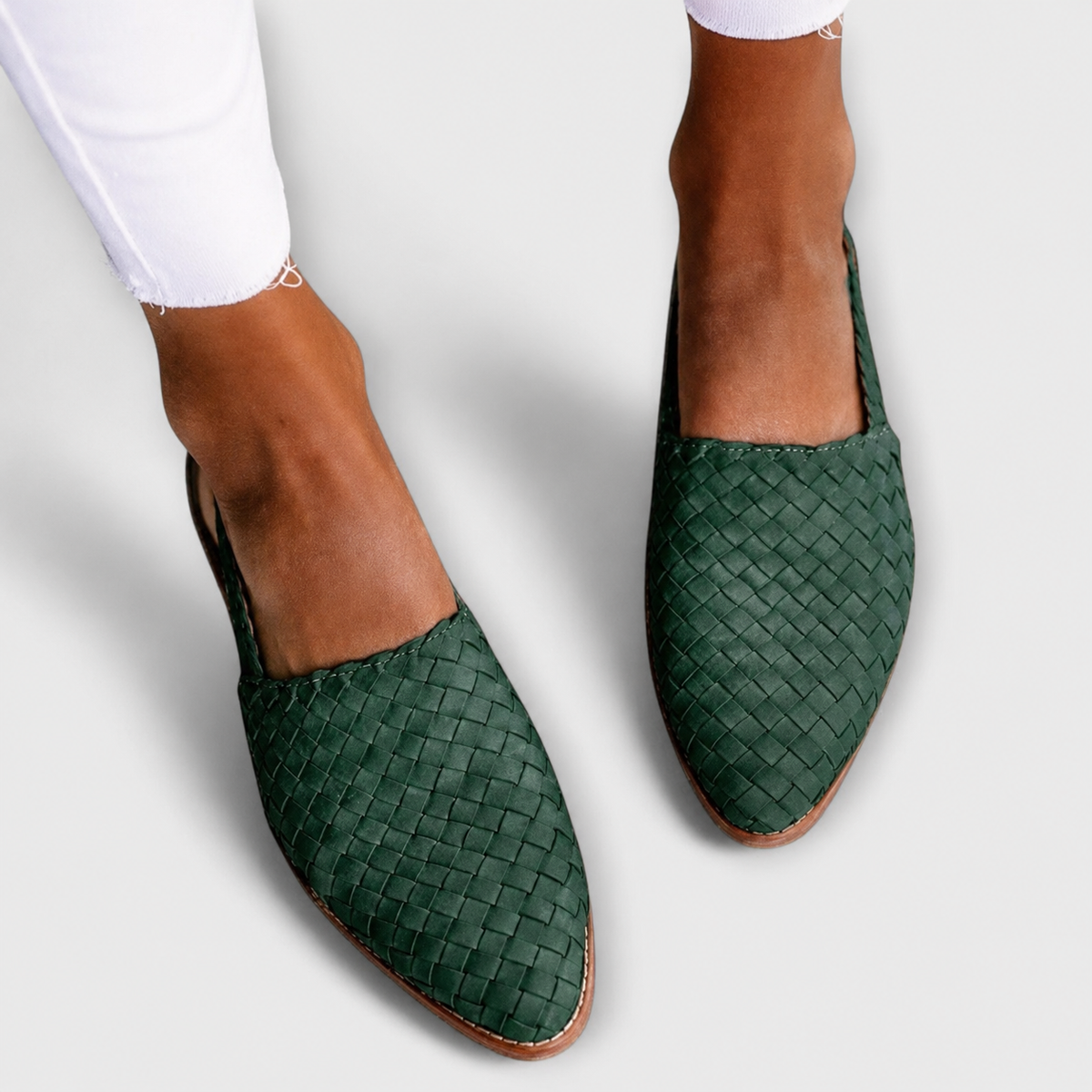 Bianka | Woven Loafers with Back Strap and Comfortable Design