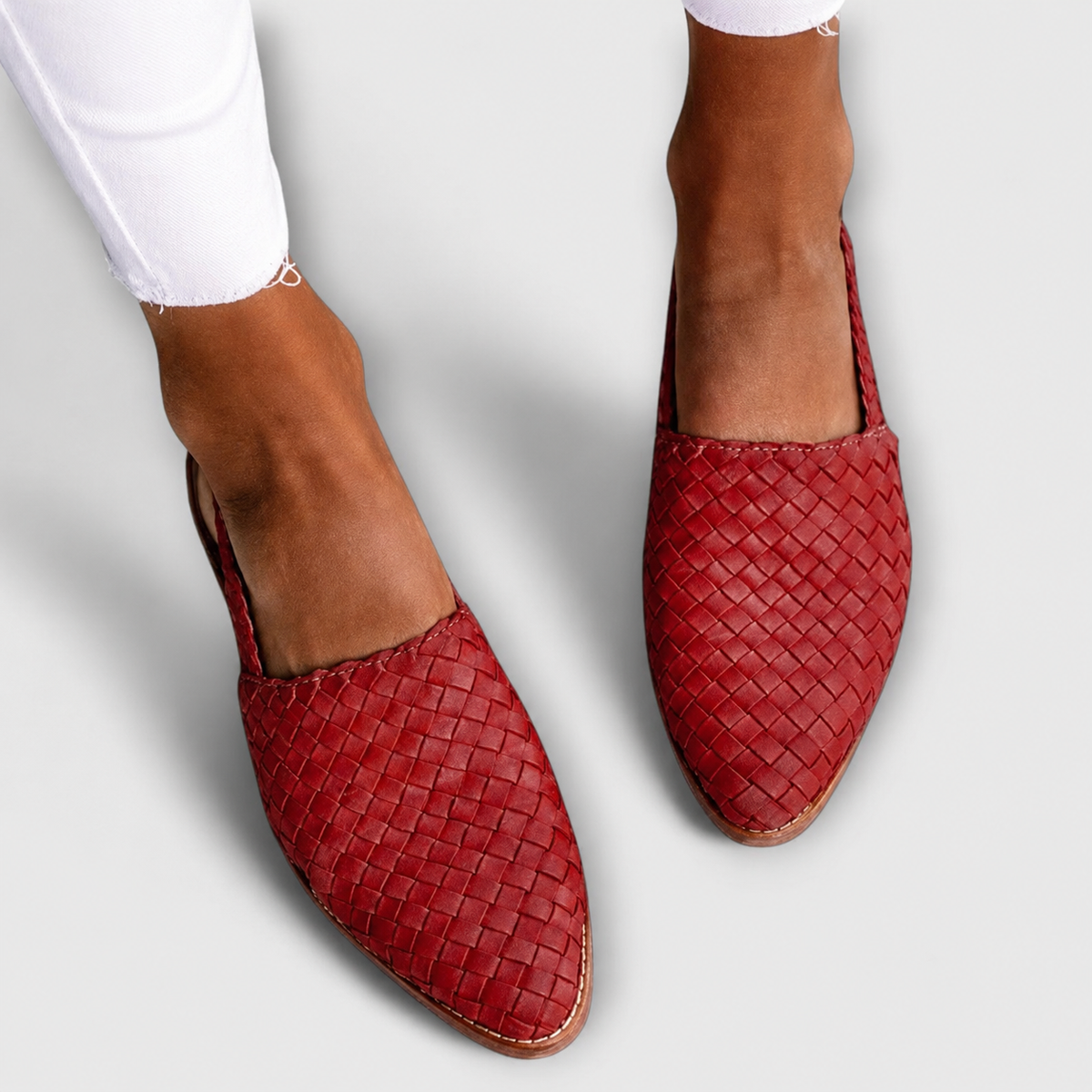 Bianka | Woven Loafers with Back Strap and Comfortable Design