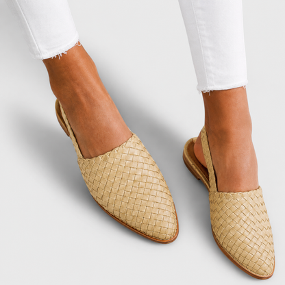 Bianka | Woven Loafers with Back Strap and Comfortable Design
