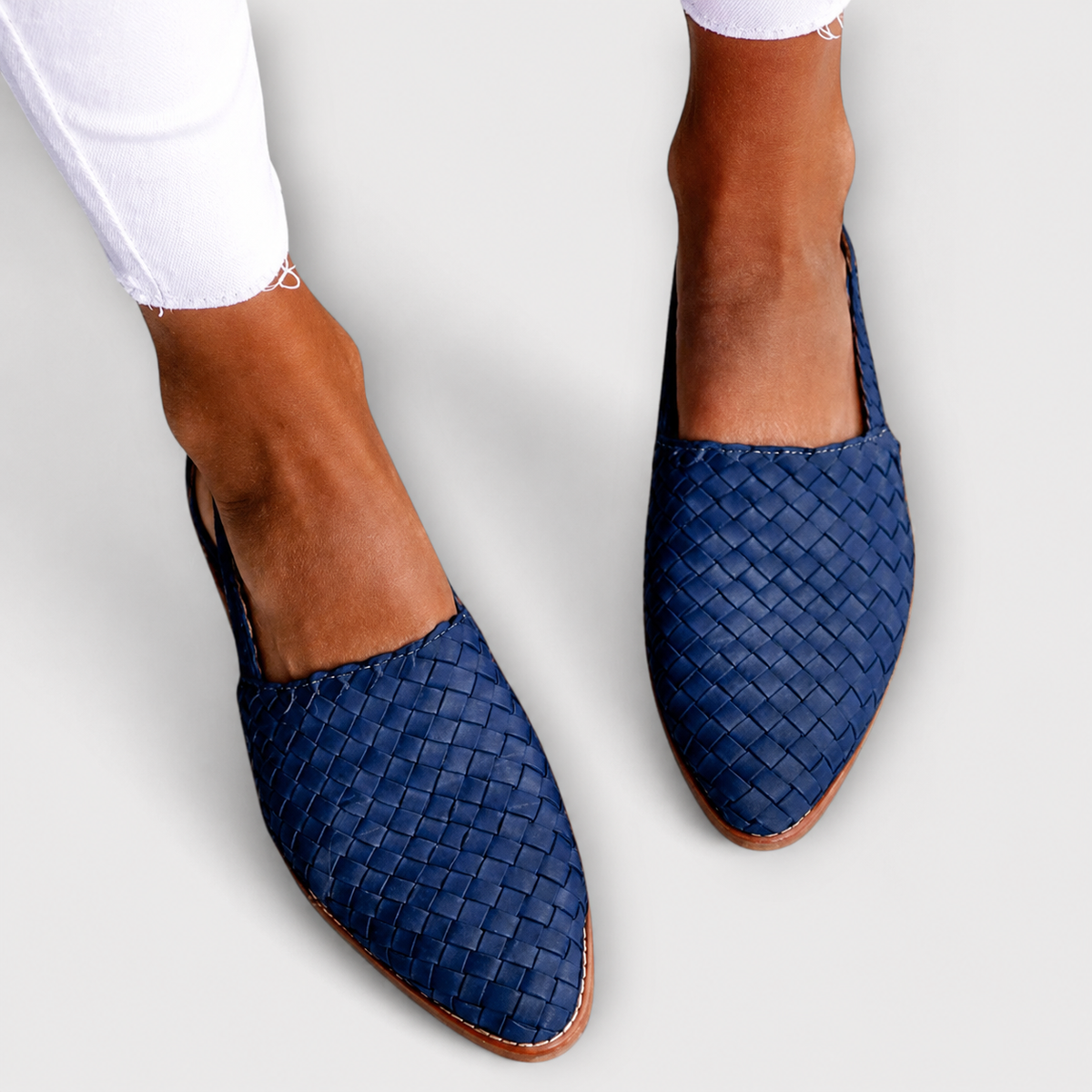 Bianka | Woven Loafers with Back Strap and Comfortable Design